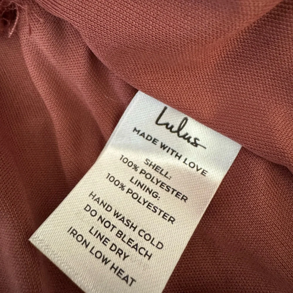 Lulu's Rust Ruffle-Trim Maxi Dress - Picture 7 of 8